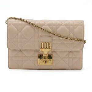 DIOR Pink Leather Clutch Bag
